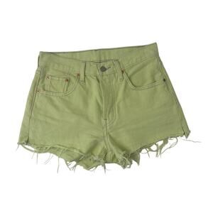 Levi's 501 Green Cutoff shorts with Button Fly Size 25
